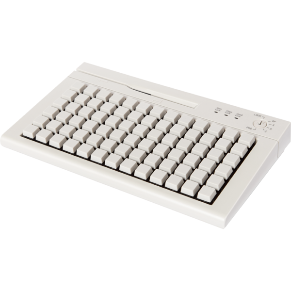 POS клавиатура Heng Yu S78A, USB, Считыватель MSR, Белый_1